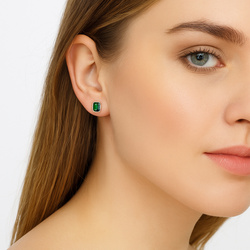 Srebrne kolczyki z Crystals from Swarovski pr. 925
