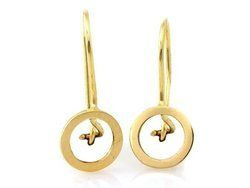 Złote kolczyki - KÓŁKA - pr. 333