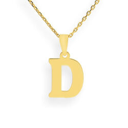 Złota zawieszka literka D - ZŁOTO p. 333 Chrzest