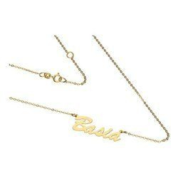 Złoty naszyjnik z imieniem BASIA - ZŁOTO pr. 333