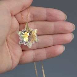 Srebrny naszyjnik SZAROTKA SWAROVSKI -  SREBRO 24K