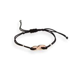 Bransoletka sznurkowa SWAROVSKI - SREBRO 925