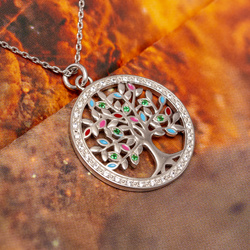 Srebrny naszyjnik DRZEWO ŻYCIA - SREBRO p 925 NEW!