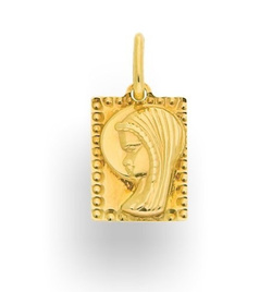 Zawieszka - MEDALIK ZŁOTO pr. 585 Chrzest Komunia