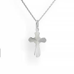 Srebrna wisiorek delikatny KRZYŻ - SREBRO pr. 925
