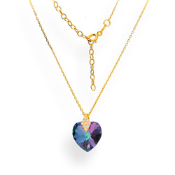 Srebrny naszyjnik SERCE SWAROVSKI - SREBRO p. 925