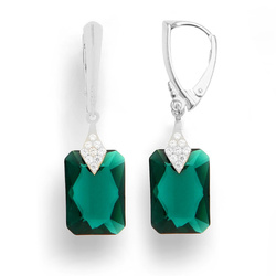 Srebrne kolczyki z Crystals from Swarovski pr. 925