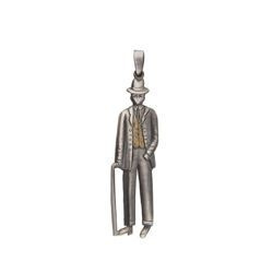 Srebrna zawieszka pan elegancik - srebro 925