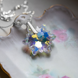 Srebrny naszyjnik SZAROTKA SWAROVSKI -  SREBRO 925