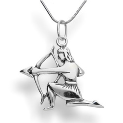 Duża zawieszka znak zodiaku STRZELEC SREBRO p. 925
