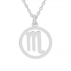 Srebrny naszyjnik ZNAK ZODIAKU SKORPION - p 925