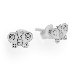 SZTP-690 Kolczyki sztyfty MOTYL - Srebro pr. 925