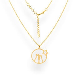 Srebrny naszyjnik KOT , KOTEK - SREBRO pr. 925