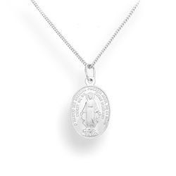 Naszyjnik medalik MATKA BOŻA NIEPOKALANA - pr. 925