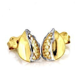 Piękne złote kolczyki LIŚĆ LIŚCIE - ZŁOTO pr. 333