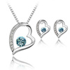Komplet SERC z Crystals from Swarovski - BŁĘKIT