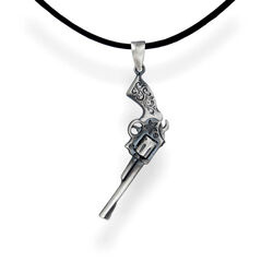 Srebrny naszyjnik REWOLWER PISTOLET - SREBRO p 925