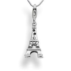 Srebrna zawieszka - charms - WIEŻA EIFFLA pr. 925