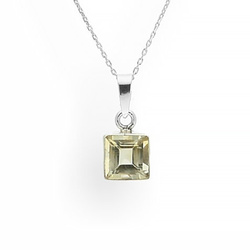 Srebrny naszyjnik - naturalny TOPAZ - SREBRO p.925