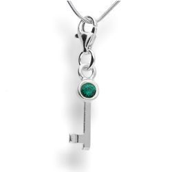 Srebrna zawieszka charms SWAROVSKI KLUCZ pr. 925