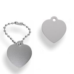 Adresówka - zawieszka SERCE - GRAWER