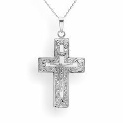 Srebrna okazała zawieszka KRZYŻ - SREBRO pr. 925