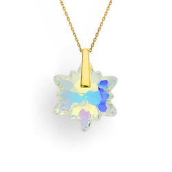 Srebrny naszyjnik SZAROTKA SWAROVSKI -  SREBRO 24K