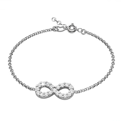 Srebrna bransoletka NIESKOŃCZONOŚĆ - SREBRO p. 925
