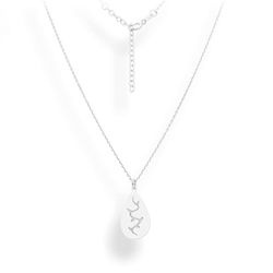 Srebrny naszyjnik LIŚĆ LISTEK SREBRO 925 - GRAWER