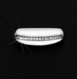 Srebrny pierścionek obrączka CERAMIKA SREBRO r 12