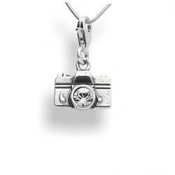 Srebrny charms z Swarovski Crystals APARAT pr 925