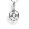 Srebrna zawieszka - charms - ZEGAR pr. 925