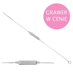 Bransoletka srebrna z blaszką - Grawer GRATIS 