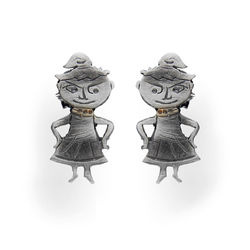 Srebrne kolczyki ZŁOŚNICA - SREBRO 925