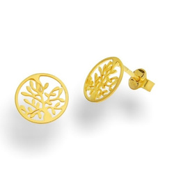 Srebrne kolczyki sztyfty - DRZEWO ŻYCIA pr. 925