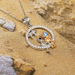 Srebrny naszyjnik KOSMOS KOT - SREBRO p 925 NEW!