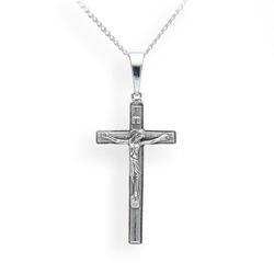 Srebrna okazała zawieszka KRZYŻ - SREBRO pr. 925