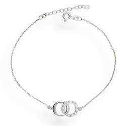Srebrna bransoletka celebrytka KOŁA - SREBRO p 925