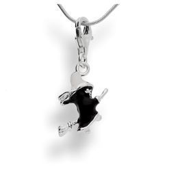 Srebrna zawieszka charms - CZAROWNICA SREBRO 925