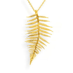 Srebrny naszyjnik PAPROĆ - rękodzieło SREBRO p 925