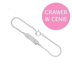 Bransoletka srebrna - Grawer GRATIS pr. 925