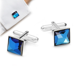Spinki do mankietów z kryształkami Swarovski