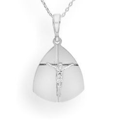 Medalik srebrny Chrystus na krzyżu - SREBRO p. 925