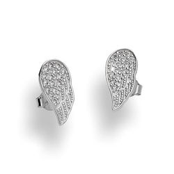 Srebrne kolczyki sztyfty SKRZYDŁA - SREBRO pr. 925