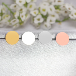 Srebrne kolczyki - sztyfty - KÓŁKO - pr. 925