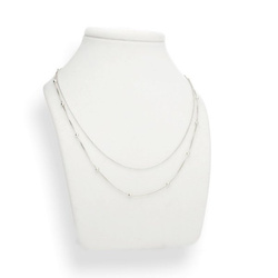 Srebrny naszyjnik podwójny - kulki