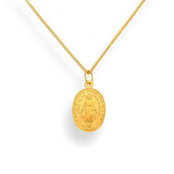 Naszyjnik medalik MATKA BOŻA NIEPOKALANA - pr. 925