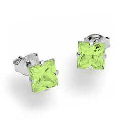 Srebrne kolczyki 7 mm - sztyfty CYRKONIE SREBRO