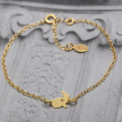 Srebrna bransoletka  ZAJĄC KRÓLIK - SREBRO pr. 925