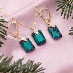 Srebrne kolczyki z Crystals from Swarovski pr. 925
